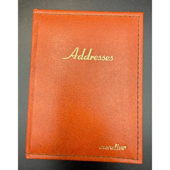 Stuart Hall Other - Stuart Hall 1704 Gilded Address Executive Faux Leather Book - NOS, VTG